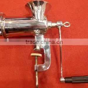 10# Hot Sell Manual Meat Grinder/ Stainless Steel Meat Mincer thumbnail-1