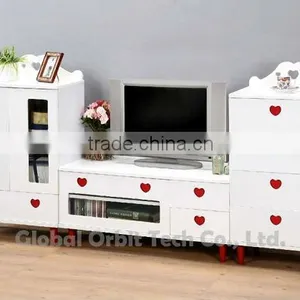 MDF Modern tv Stand Showcase Design thumbnail-1