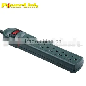 S20035 UL 6 Outlet Power Strip With Transfomer Spaced Outlet thumbnail-1