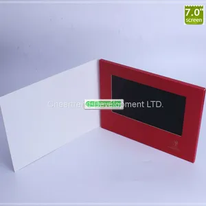 Low Cost Led Screen Business Card 7'' Inch LCD Video Brochure With CE ,ROHS , FCC Certificates thumbnail-5
