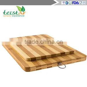 Beautiful Bamboo Chopping Block & Small Tray Sets: Wood Chopping Block, Bread Plate Cover a Cheese Platter thumbnail-1
