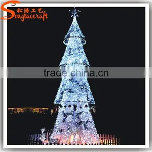 Chinese Factory Hot Sale Giant Artificial Led Christmas Tree Ornament Decoration Colorful Lighting Tree Outdoor thumbnail-1
