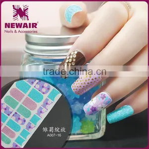 PET Material Water Transfer Customizable Glitter Nail Sticker thumbnail-1