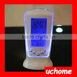UCHOME New Desk Digital LCD Thermometer Calendar Alarm Clock thumbnail-6