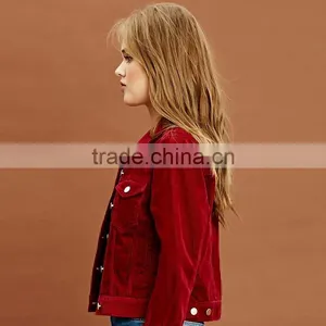 Fashion Woven Women Autumn Corduroy Jacket thumbnail-2
