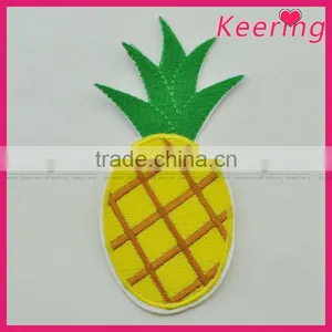 Pineapple Embroidery Patch Custom Design for Clothing WEF-061 thumbnail-2