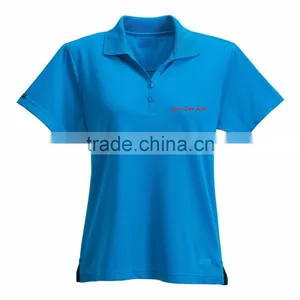 Wholesale Custom Women's Polo t Shirt, Polo Shirt Embroidery 100% Cotton thumbnail-2