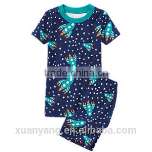Wholesale Funny Cotton Custom Printed Boys Sleepwear or Home Wear/ Pajamas thumbnail-1