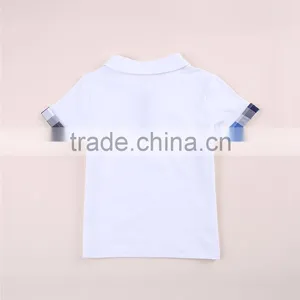 Boys Gender Knitting,Plain Dyed Children Polo t Shirt the Sleeves With Lace thumbnail-5