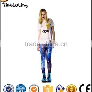 Fashion Woman Galaxy Leggings Space Printed Galaxy Pants Plus Size thumbnail-1
