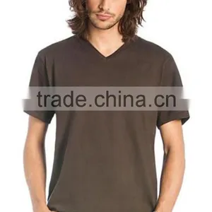 Custom v Neck Mens t Shirt Wholesale in China thumbnail-1