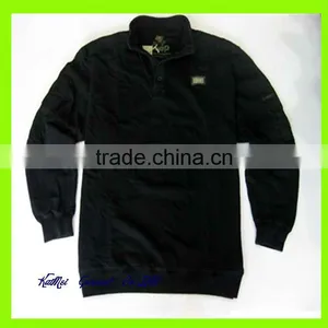 Stand Collar Cheap Black Hoodies thumbnail-1