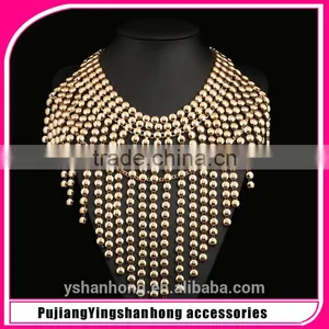 Female Neckalce Jewelry Punk Style Tassel Gold Necklace thumbnail-1