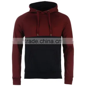 Custom Designs Two Color Plain Cotton Hoodie For Men thumbnail-3