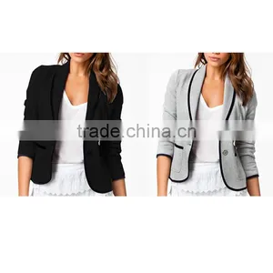 2016 New Arrival Fashion Women Top Slim Latest Design Small Elegant Blazer Fashion Blazer Causal Suit thumbnail-4
