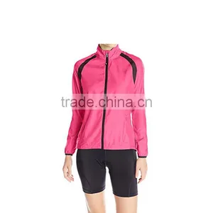 Good Quality Custom Waterproof Polyester Women Cycling Ride Jacket thumbnail-1
