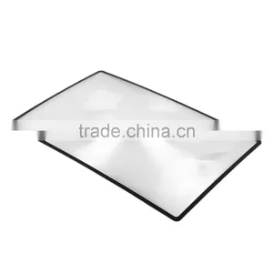 180x120mm Hot Selling Convinient A5 Flat PVC Magnifier Sheet X3 Book Page Magnification Magnifying Reading Glass Lens thumbnail-4