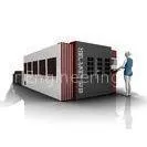 Double Driver Pallet Table CNC Fiber Laser Cutting Machine , Industrial Laser Cutters thumbnail-1