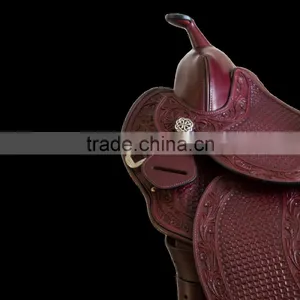 Leather Horse Saddle Western Style Saddle thumbnail-1