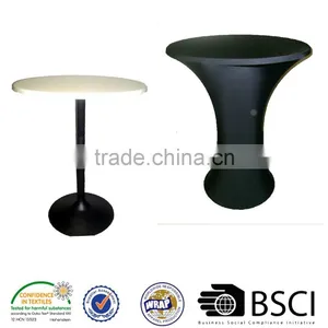 Round Base Cocktail Table Cover Spandex Stretch Tablecloths thumbnail-1