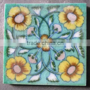 Blue Pottery Ceramic Pool Tiles , Kids Mini Pool Tiles thumbnail-1