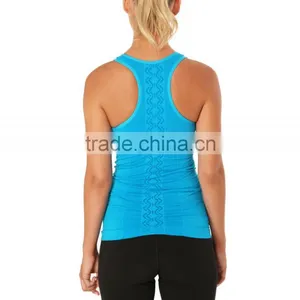 Custom Design Sexy Women Fitness Singlets Yoga Sports Shirts thumbnail-3