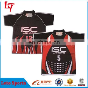 Unique Rugby Jersey Designs Wholesale Custom Sublimation Dry Fit Rugby Jersey/uniforms thumbnail-6