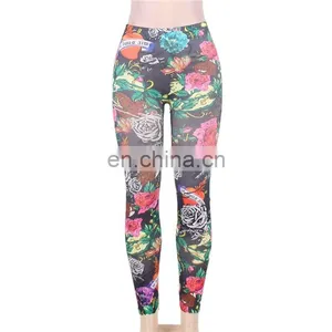 OEM Design Flower Leggings for Women 2016 thumbnail-1