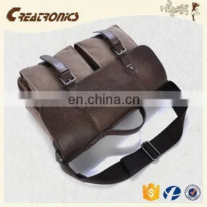 CR Europe Customized Design Leather Men's Leisure Satchel Canvas Messenger Bag Laptop thumbnail-4