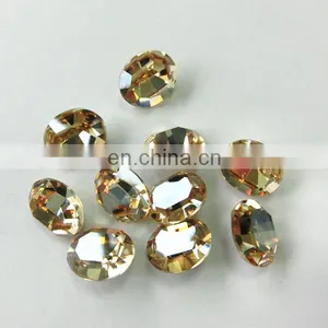 Oval Crystal Fancy Stone Machine Cut Point With the Real Silver thumbnail-3