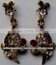 Fashion Jewelry Rhinestone Earrings Manufacturer, Fashion Jewellery Rhinestone Earrings Exporter thumbnail-6