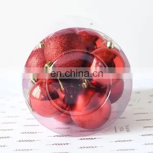 Dropshipping 24 PCS 4cm Plating Plastic Christmas Tree Decorations Hanging String Ball thumbnail-2