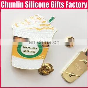 High Quality Engraved Ice Drink Lapel Pin thumbnail-1