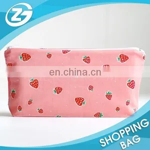 Small Cotton Canvas Fabric Zipper Bag thumbnail-2