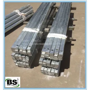 Galvanized 1 3/4 Inch Square Bar Helical Pile thumbnail-4