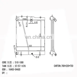 16400-54A00 Radiator for Hiace 5LE thumbnail-2