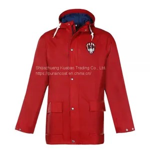 PU Rain Jacket With 210T Nylon Lining thumbnail-1