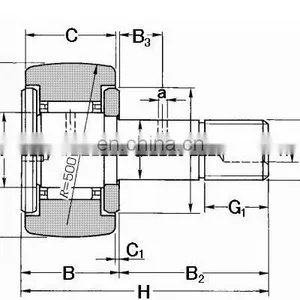 8*19*32mm Stud Type Track Rollers Bearing KR19 Bearing CF8 Bearing thumbnail-5