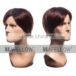 Realist Men Fiberglass Head Mannequin Male Hair Display Model H1107 thumbnail-3