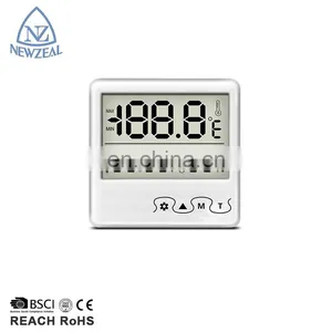 Digital Wall Thermometer Hygrometer Humidity Sensor Alarm Clock Thermometers thumbnail-2