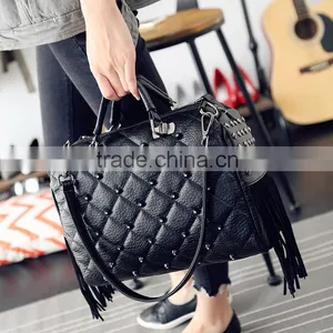 C88898A Europea Woman New Fashion Tote Bag New Arrival Woman Rivet Bags Wholesale Handbag thumbnail-1