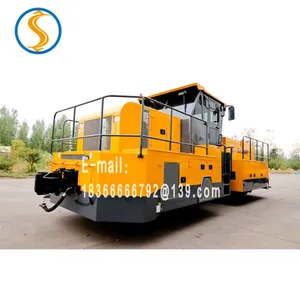 Heavy Internal Combustion Tractor Two-way Track Electric Tractor for Railway Operation Vehicle thumbnail-3