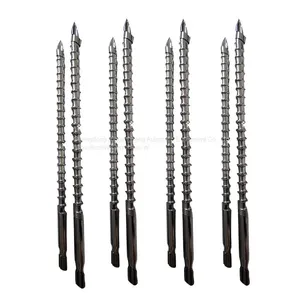 Double Alloy Screw for Vertical Injection Molding Machine Processed By Advanced Nitriding Technology With Hard Gold thumbnail-4