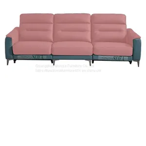 New Modern Minimalist Living Room Functional Fabric Sofa Comfortable Skin-Friendly Three-Seat Sofa Combination thumbnail-2