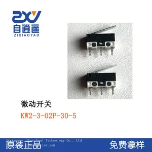 High Lifespan KW2-3 Series KW2-3-02P-30-5 Micro Switch Long Handle Small Micro Action thumbnail-1