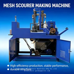 Automatic Mesh Steel Wire Ball Machine Stainless Steel Scrubber Machine thumbnail-1