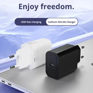 45W GaN USB-C Fast Charger EU AU PD Fast Wall Charging Adapter for IPhone Tablets With CE REACH Passed thumbnail-3