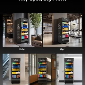 AI Frozen Food Vending Machine 300-600 Pcs 4G/WiFi Remote Monitoring Multiple Payment SDK US Plug HAHA 550F Compressor Cooling thumbnail-5