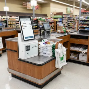 Aonpos APK27 Capacitive Touch Interactive Kiosk High Speed Payment Terminal Fast Food Self-service Terminal thumbnail-3
