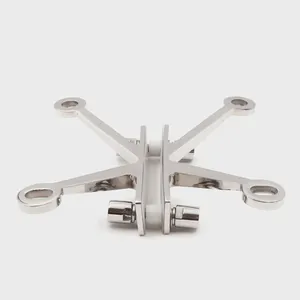 SS304 Glass Spider 3 Way Arm 200mm for Shopping Mall Entrance Canopy Heavy Duty thumbnail-2